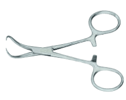 3атискач для операцiйноi бiлизни за Бекхаусом, з кремальєрою, (Цапка), 110 мм Surgimax 06-479-11